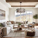 Hexly 6 Light 28 inch Bronze and Sultry Silver Pendant Ceiling Light